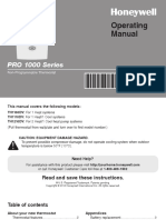 Honeywell - Pro1000 User Manual