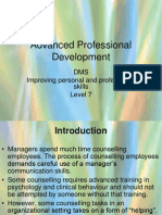 Advanced Professional Development: DMS Improving Personal and Professional Skills Level 7