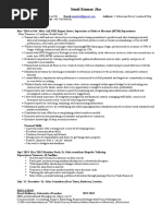 Deputy Manager Resume