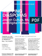 Mapping Diasporas: Jewish Culture, Museums, and Digital Humanities - UC Berkeley Course Flyer