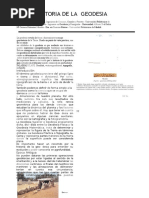Breve Historia de La Geodesia