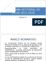 Programa Sectorial de Salud 2013-2018