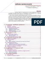 Electronique - L'amplificateur OpÃ©rationnel Parfait