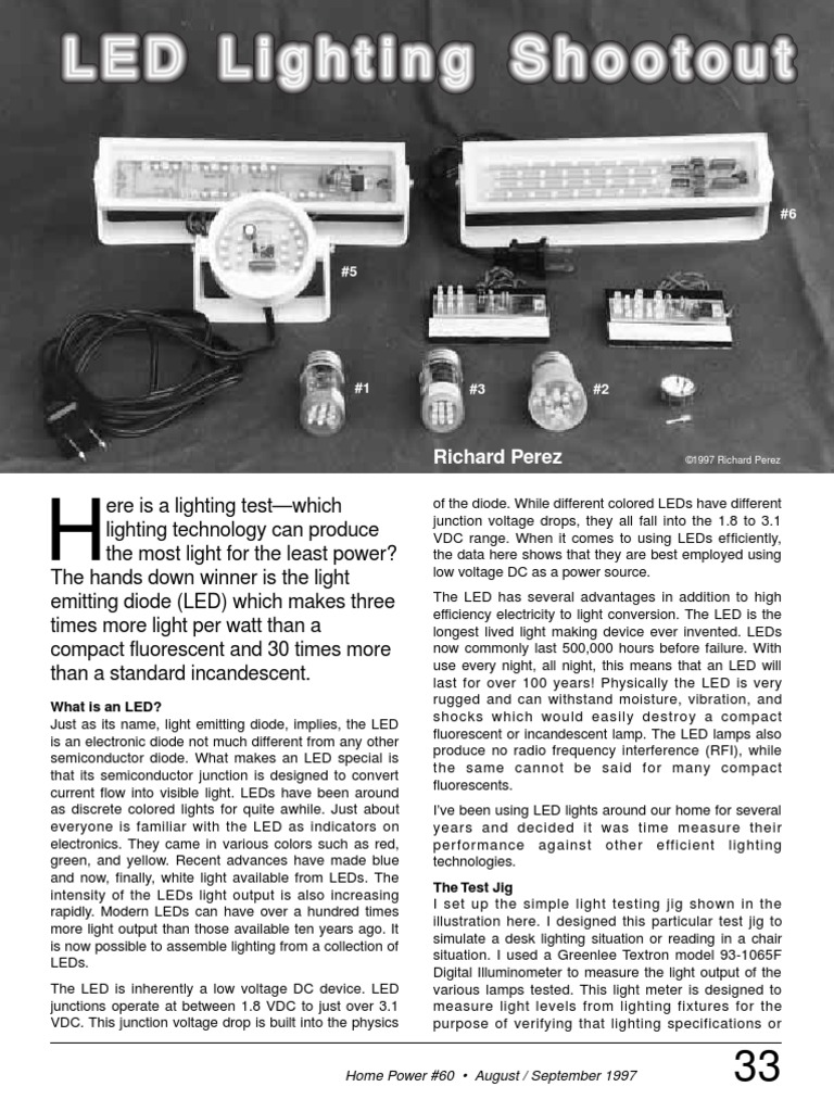 Electronique - Led Lighting | PDF | Light Emitting Diode | Fluorescent Lamp