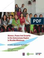 Women, Peace and Security in The Autonomous Region in Muslim Mindanao