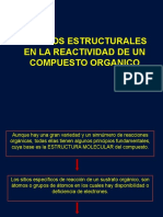 Clase Efectos Estructurales en La Reactividad