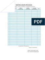 Daftar Hadir Posbindu