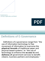E-Governance: Concept, Application and Model