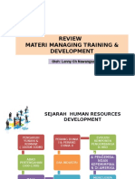 Review Materi Managing Training & Development