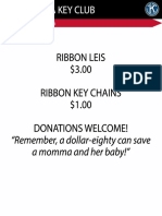 ribbon leis flyer pricing