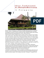 Arsitektur Tradisional Provinsi BangkaBelitung