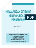 Tajuk 1 Kemalangan Di Tempat Kerja (Punca Dan Pendedahan) PDF