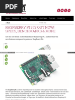 Raspberry Pi 3 Is Out Now! Specs Benchmarks & More