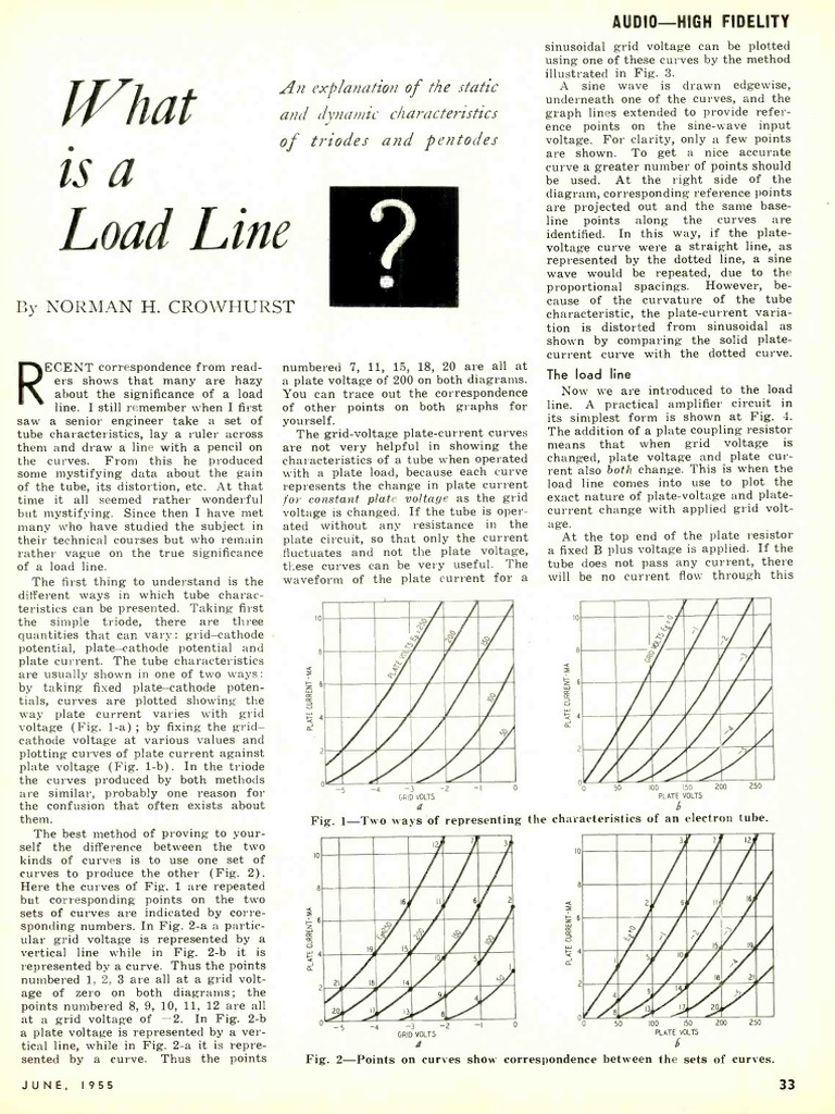 Triode Load Line Basics | PDF | Vacuum Tube | Capacitor