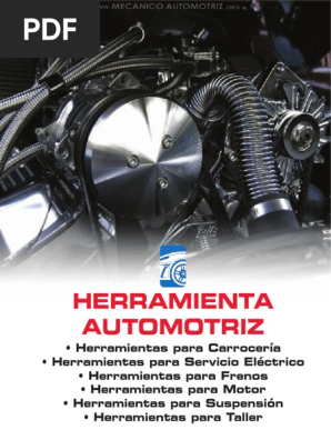 Catalogo Automotrices Carroceria Servicio Electrico Frenos Motor Suspension Taller | | Herramientas | Ingeniería mecánica