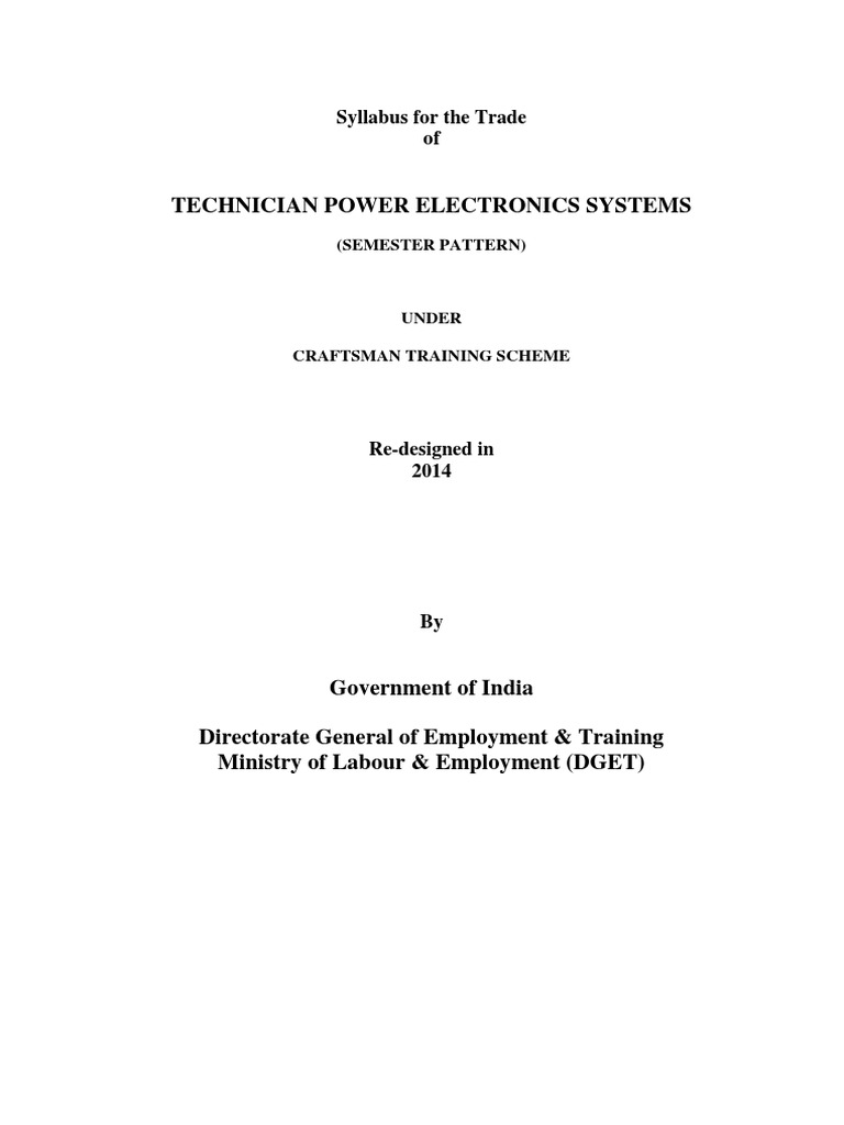 Technician Power Electronics Systems PDF Amplifier Series And