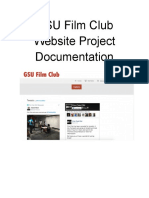 GSU Film Club Website Project Documentation