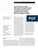 Superior Short-Term Results With Eccentric Calf Muscle Training Compared To Concentric Training in A Randomized Prospective Multicenter Study On Patients With Chronic Achilles Tendinosis Referens 15