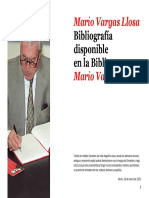 Bibliografía Mario Vargas Llosa - Noviembre 2013