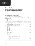 (08.05) - On Solving Higher Order Equations For ODEs