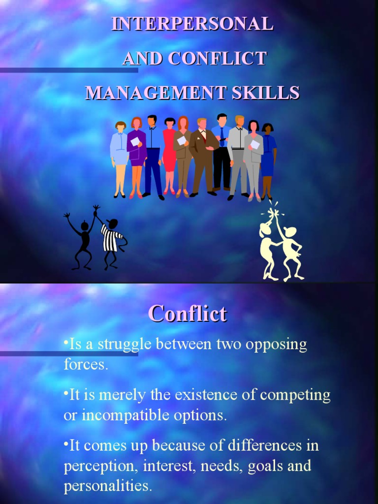 Interpersonal Conflict Management Skills | PDF | Empathy | Perception