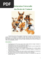 Déclaration Universelle Des Droits de l'Animal
