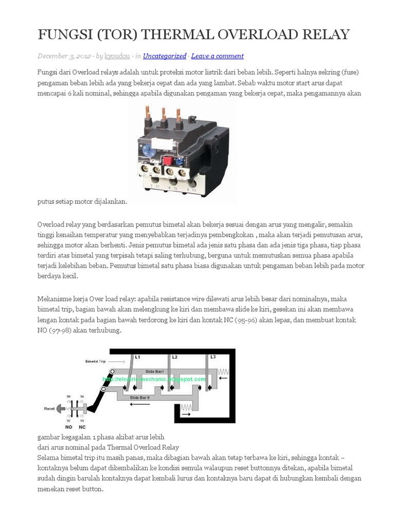 Fungsi Kontaktor Thermal Mccb Pdf