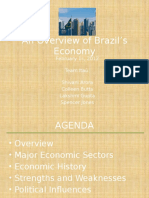 An Overview of Brazil's Economy: February 1, 2012 Team Itaú: Shivani Arora Colleen Butts Lakshmi Gupta Spencer Jones