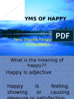 Synonyms of Happy: Feny Desinta Panggabean 8156176007