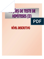 Aula de Teste de Hipóteses II