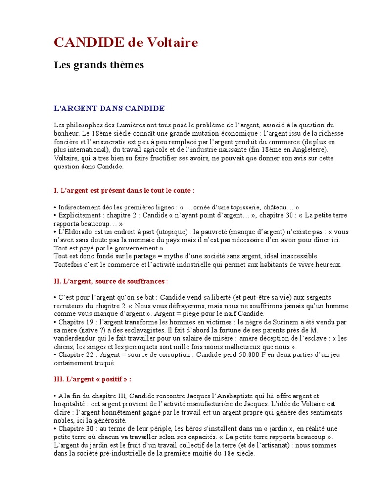 CANDIDE de Voltaire.doc Candide Voltaire