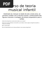 Curso de Teoria Musical Infantil - Cópia