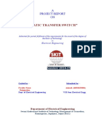 "Static Transfer Switch": A Project Report ON