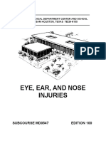 US Army Medical Course - Eye, Ear, and Nose Injuries - MD0547