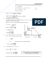 Projectile Motion Equations