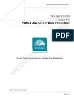 PR021 Analysis of Data Procedure
