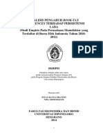 (PROPOSAL-UNDIP) ANALISIS PENGARUH BOOK-TAX DIFFERENCES TERHADAP PERSISTENSI LABA (Studi Empiris Perusahaan Manufaktur Di BEI THN 2010-2012) 2014 PDF