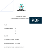 Chemistry Lab Cover Page