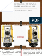 Manual de Operación de Estación Total Trimble Modelo 3m Dr2