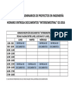 Horario Entrega Documentos