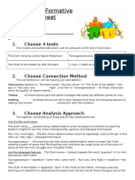 Connections Formative Example Worksheet