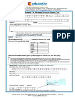 PNB MetLife withdrawal request