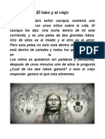 El lobo del amor y el miedo: la sabia lección de un viejo cacique