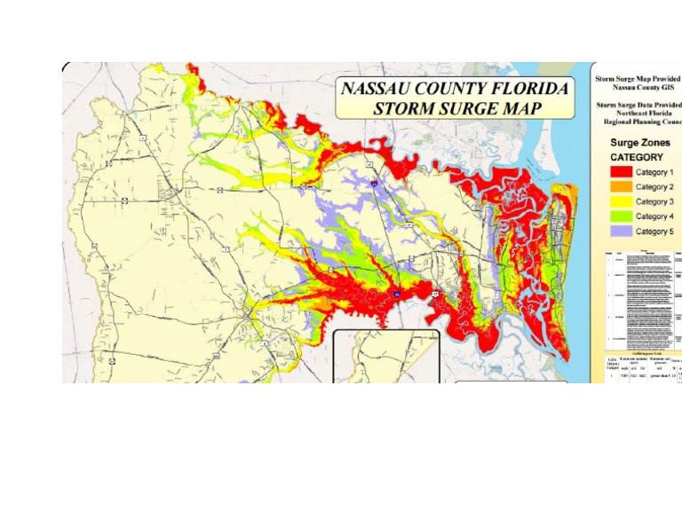 Nassau County Evacuation Map