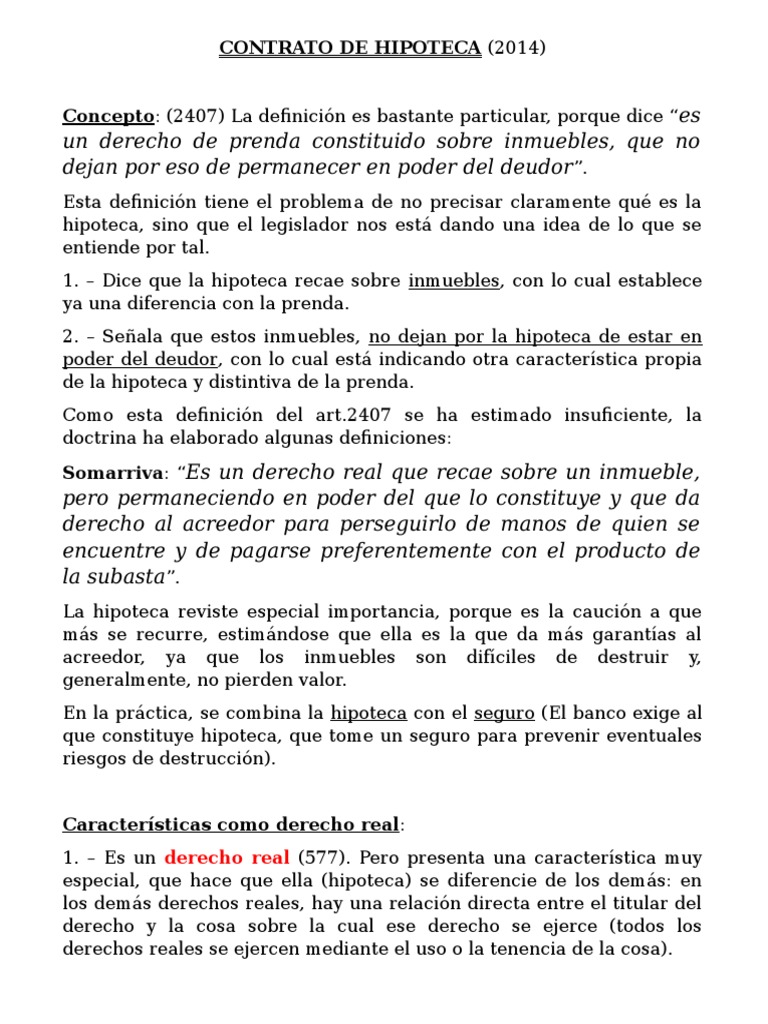 Contrato de Hipoteca Full Propiedad Common Law