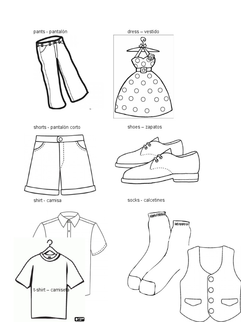vestuario-en-ingles-y-espa-ol-con-imagenes-para-colorear-pdf