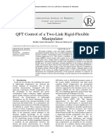 QFT Control of a Two-Link Rigid-Flexible Manipulator