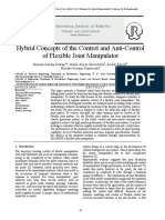 Hybrid Concepts of the Control and Anti-Control of Flexible Joint Manipulator