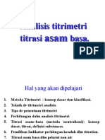 4.titrimetric Analysis. Acid - Base Titration