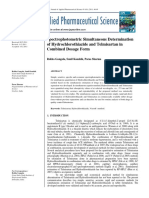 2011 - Spectrophotometric Simultaneous Determination